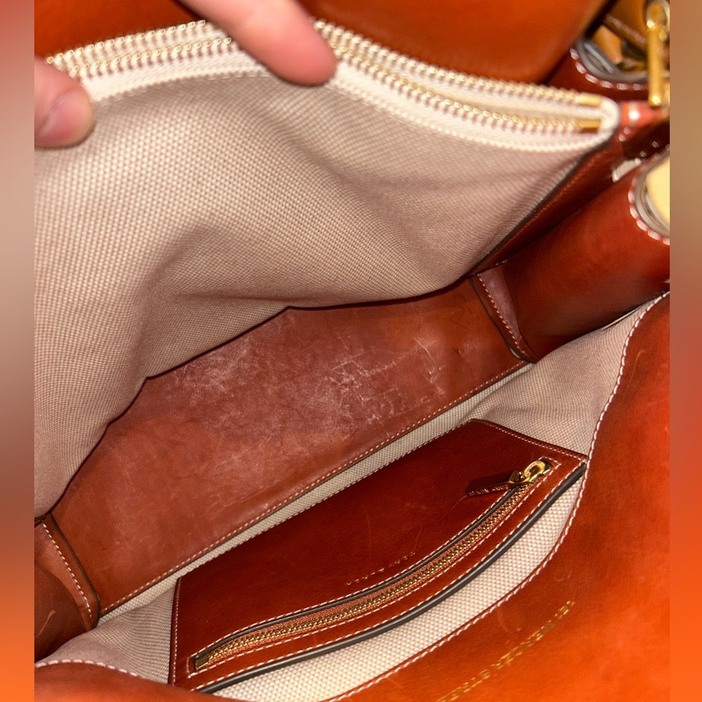 Tory Burch *Limited SoHo Edition* Lee Radziwill Pebbled Double Bag - Picture 13 of 14